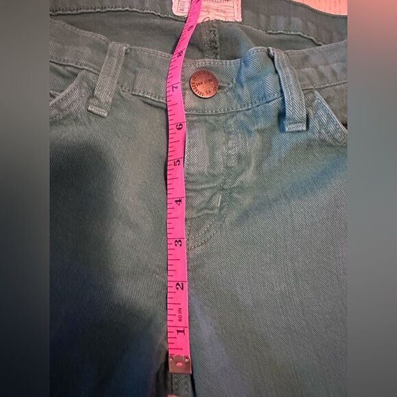 Current/Elliot Ankle Skinny in Ultramarine Green mid rise Skinny Jeans - Size 27 - Picture 4 of 7